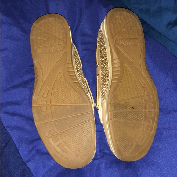 Gold Sperrys - Picture 2 of 5